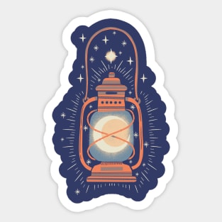 Magic Moon Camping Lantern Sticker